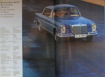 Mercedes-Benz Personenwagen Modelprogram 1969 Carbrochure (8199)